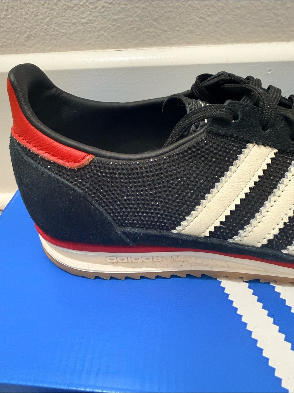 Adidas SL72 OG Rhinestone Black - Picture 10 of 14